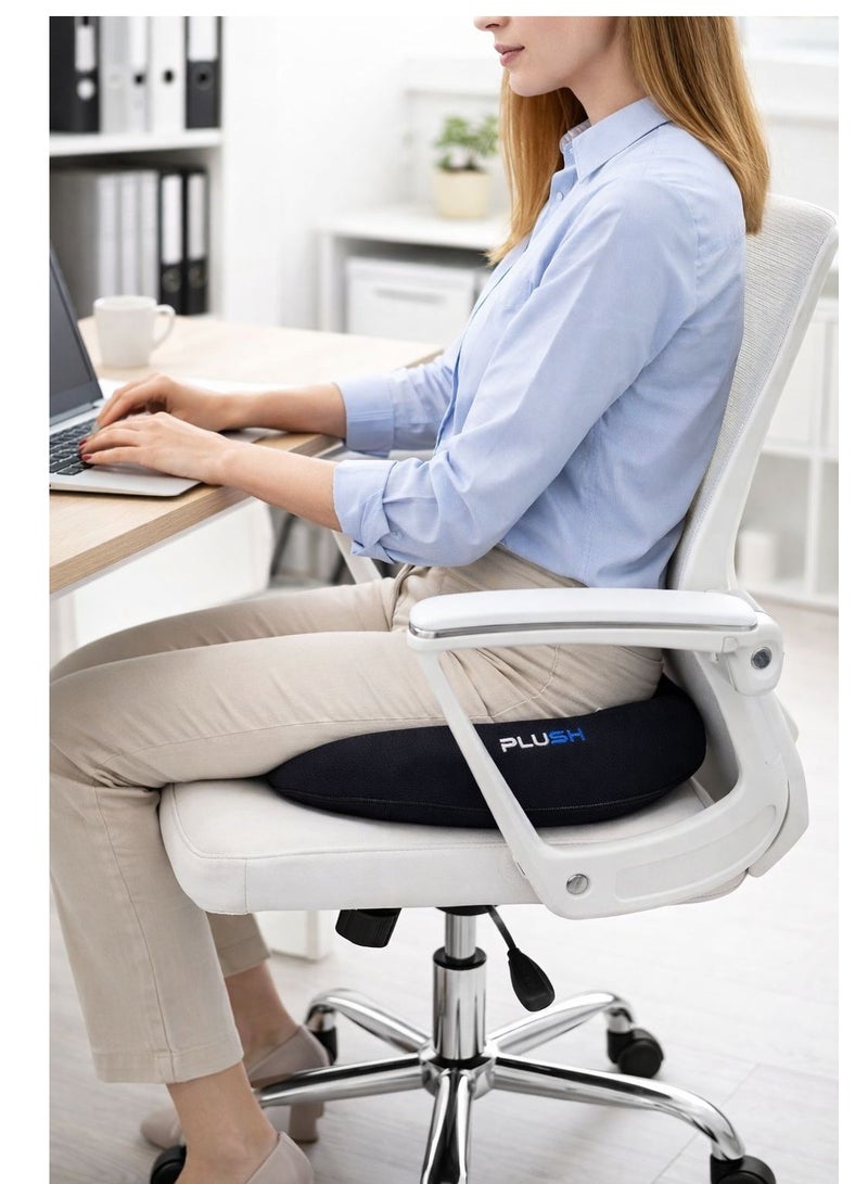 Plush Creative Planet Plush Donut Seat Cushion for Office Chair, Memory Foam Pillow for Tailbone Hemorrhoids, Sores, Prostate,  Sciatica, Pregnancy, Post Natal, Ischial Bursitis Tuberosity  (Basic) - Image 4